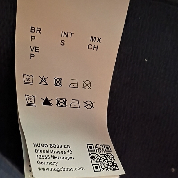 Hugo Boss Mens Navy Blue Blazer Cardigan Jacket Size Small 100% Cotton - Picture 6 of 10